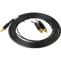 Sescom SES-IPOD-RCA06 3.5mm Mini Stereo Plug to Dual RCA Male Plugs 6 Feet