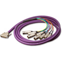 Switchcraft DB25M02XLRMXLRFY DB25 to 4 XLRM 4XLRF; 2 Ft.