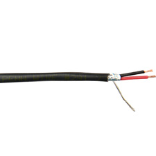 West Penn Wire 291 22 AWG 2-Conductor Shielded Mic Cable 1000 Feet Black