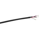 2 Cond 24 Ga Twisted Pair Audio Cable - Black - Per Foot