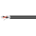 West Penn Wire 454 1-Pair 22Awg CM Miniature Line Level Audio Cable with Bonded Shield 1000 Foot Black