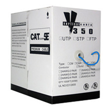 Vertical Cable 050-417/P/BL  Plenum CAT-5E 350Mhz 1000ft Pull Box - Blue Jacket