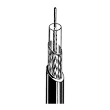 Canare L-3C2VS 75 Ohm Flexible Mini Coax Cable 656ft - Black