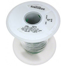 24 AWG 300V Stranded Hook-Up Wire 100 Foot Spool Yellow