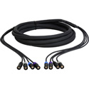 CES-EC8 4-Channel Neutrik NE8MC-B CAT5e Tactical Ethernet Snake 250 Ft