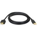 Tripp Lite U024-010 10-ft. USB A/A Gold Extension Cable for USB2.0 Cable