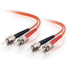 8m ST/ST Duplex 62.5/125 Multimode Fiber Patch Cable - Orange
