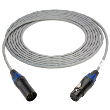 TecNec Plenum 5-Pin XLR Male to 5-Pin XLR Female DMX Lighting Control Cables