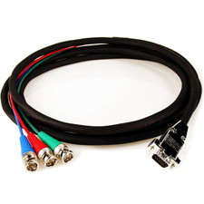 Canare/Trompeter HDTV 3Channel BNC Male to VGA Male Cable