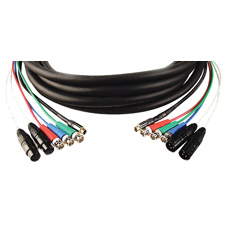 3 BNC Video S-Video and 2 Audio Snake