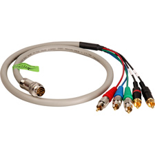 3-Channel RCA Component Video and Dual RCA Audio Breakaway Cable for TecNec Twist and Pull Cable System