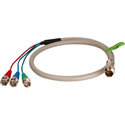 RGB 3-Channel BNC Twist Lead Breakaway Cables for TecNec Twist and Pull Cable System