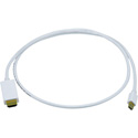 TecNec Mini DisplayPort to HDMI - Male-Male - 3FT - White