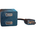 HDMI Male to 2 HDMI Female 1 Foot