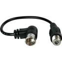 Delvcam RA F Plug to F Female 6in Cable