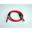 2ft Red Patch Cord Mid-Mid