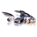 3ft RapidRun HD15 + 3.5mm + Composite Video + Stereo Audio Flying Lead