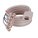 Black Box EYRGBS4-0003 VGA-RGBHV Cable (1) HD15 Male/(5) BNC PVC 3-ft