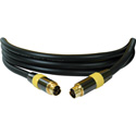 TecNec Broadcast Quality SVHS 4-Pin Male to 4-Pin Male Flexible Cable