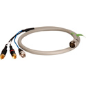 BNC Composite Video with Dual RCA Stereo Audio Breakaway Cables for TecNec Twist and Pull Cable System