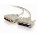25ft DB25 Male to DB25 Female Null Modem Cable