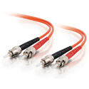 30m ST/ST Duplex 62.5/125 Multimode Fiber Patch Cable - Orange