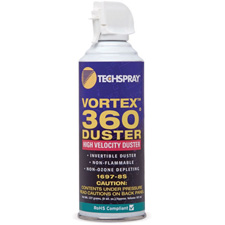 Techspray 1697-8S High Velocity Upside Down Spray Vortex 360 Duster 8 Ounce