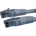 Molded UTP Cat6 Cable 24AWG 50u 7 Foot Gray