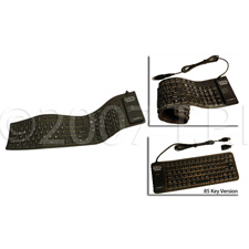 Virtually Indestructible Keyboards - Silicone-Based Flexible Computer Keyboard