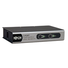 Tripp Lite B022-002-KT-R 2-Port Desktop KVM Switch with 2 KVM Cable Kits (PS2)