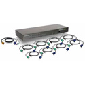 Iogear GCS16KIT 16-Port USB PS/2 Combo KVM Switch with Cables