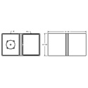 BLACKBOURN 48650 White DVD Case With Literature Holder