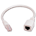 TecNec CAT5E Male to Female PortSaver Cable 1ft