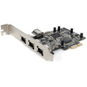 Startech PEX13943 4-Port PCI Express Firewire Adapter Card