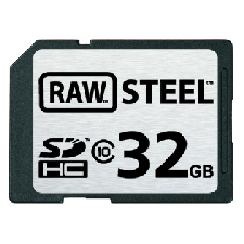 Hoodman RAWSDHC32GBU1 Raw Steel Class 10 SDHC Card 32GB