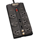 Tripplite TLP810NET 8-Outlet 3240 Joules Surge Suppressor with 10ft Cord