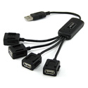 4 Port USB Squid - 1 Type A Male to 4 Type A Females