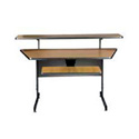 Raxxess ACD-30-45B Small Angled Center Desk - Ebony