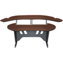 Middle Atlantic 60 Inch Desks with Overbridge includes Two 4-Space Racks