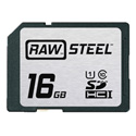 Hoodman RAWSDHC16GBU1 Raw Steel Class 10 SDHC Card - 16GB