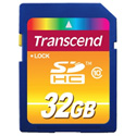 Transcend TS32GSDHC10 SDHC Card - 32GB; Class 10