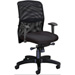 AirFlo Mesh Back Rolling Desk Chair With Black Fabric Seat and Fixed Height Arms