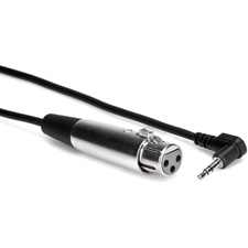 Right Angle Stereo 3.5mm Mini to XLR Female