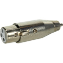 TecNec XLF-P XLR Female to RCA Male Adapter