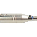 XLR Male To Mini XLR Female Audio Adapter