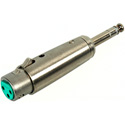 Switchcraft 386AX 1/4 Inch Male to XLR Female Audio Adapter