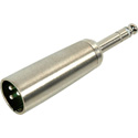 Switchcraft 387AX 1/4 Inch Male to XLR Male Audio Adapter