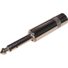 Rean NYS228 Nickel / Silver 1/4-Inch TRS Connectors