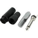 Neutrik 1/4in Mono Plug Black & Silver BULK