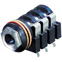 Rean NYS215 Horizontal Jack (all contacts switched) 3-Pole with Chrome